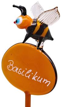 Kräuterstecker mit Biene / Basilikum